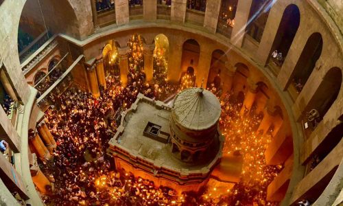 ПАСХА В ИЕРУСАЛИМЕ  БЛАГОДАТНЫЙ ОГОНЬ 2026